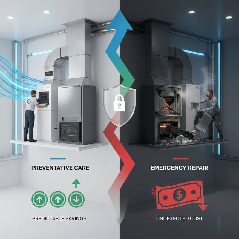 Featured image for Why HVAC Prevention Beats Emergency Repair Bills
