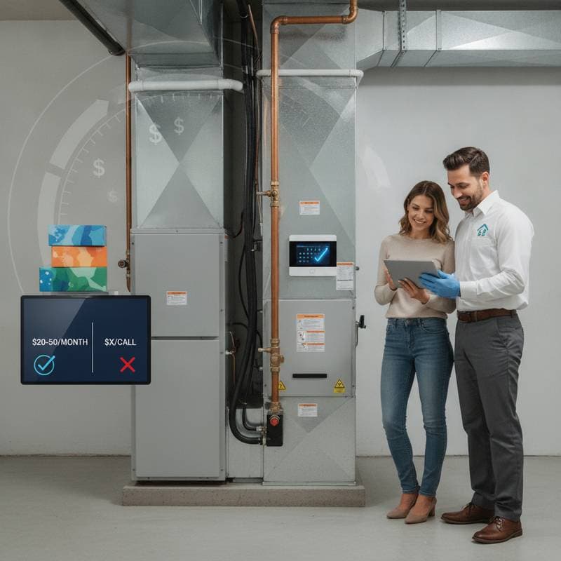 Featured image for HVAC Subscription Plans Cost $20-$50 Monthly vs. Per-Call Fees
