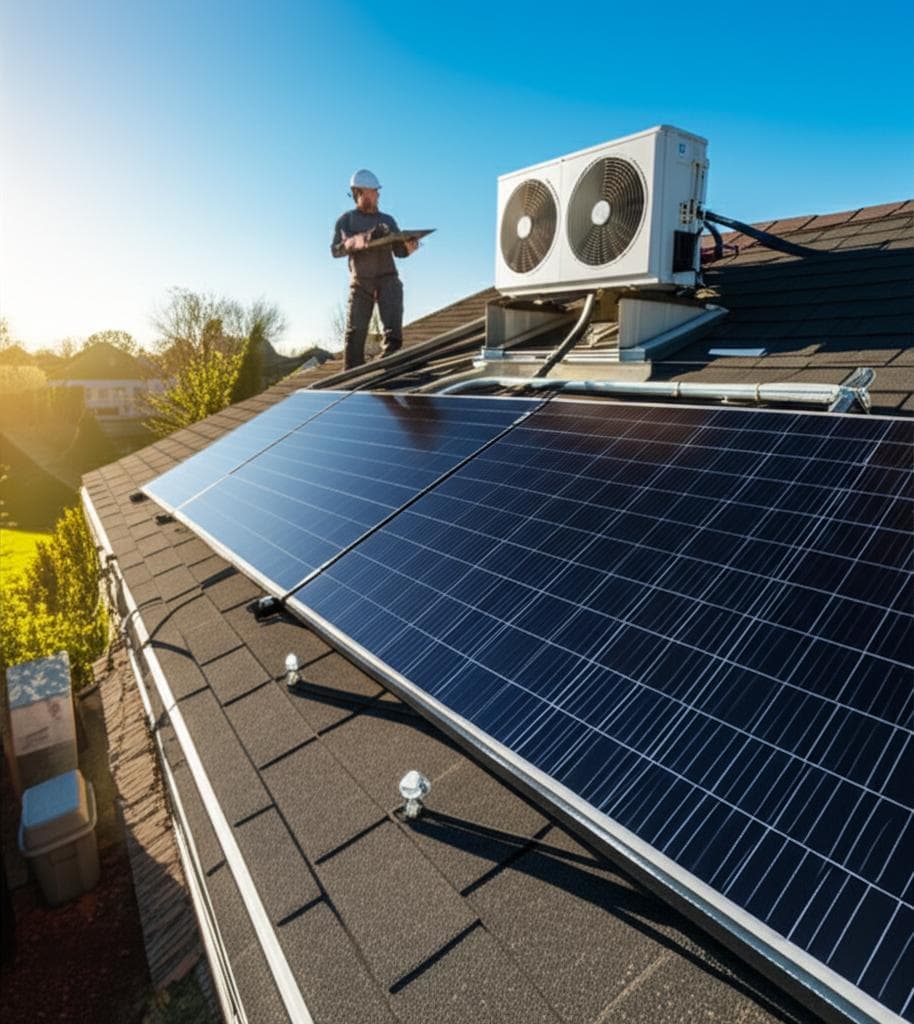 Featured image for Solar Powered HVAC Systems for Lower Bills and Efficiency