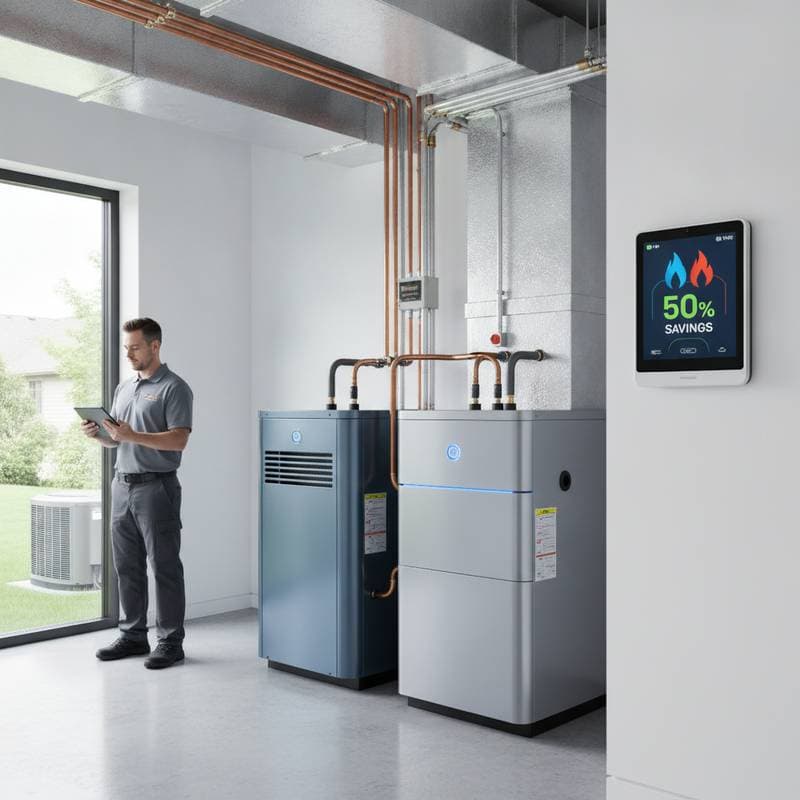 Featured image for Dual-Fuel Systems Cut Heating Bills by 50%